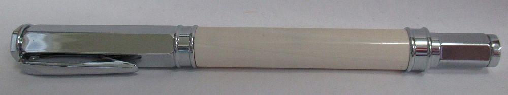 MAMMOTH IVORY MAGNETIC VERTEX CHROME ROLLERBALL PEN