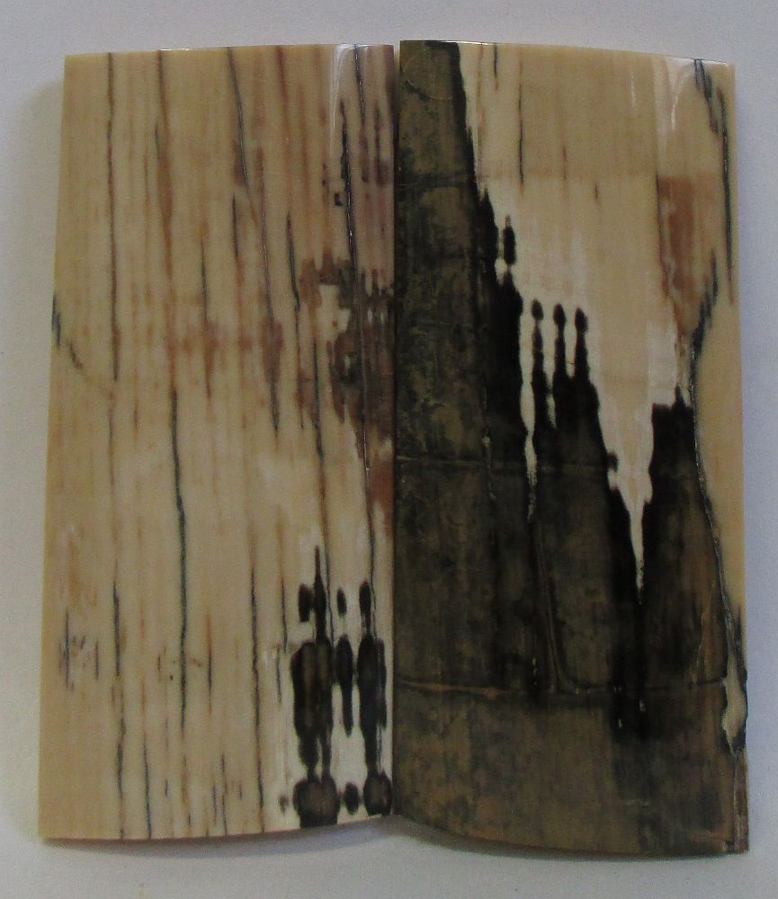 MAMMOTH IVORY SCALES 2-5/8 x 1-3/16 x 5/32