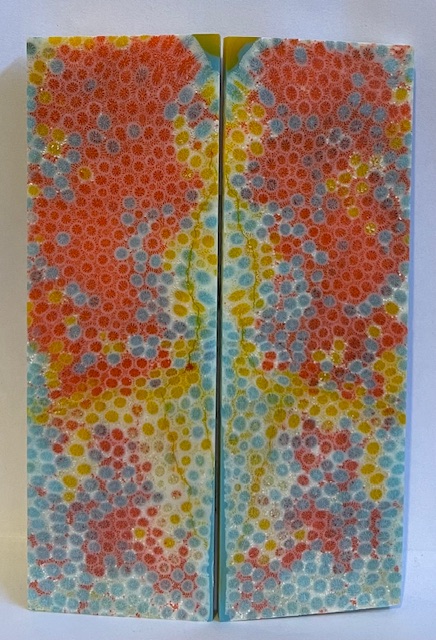 FOSSIL CORAL SCALES               4-15/16 X 1-9/16 X 3/16
