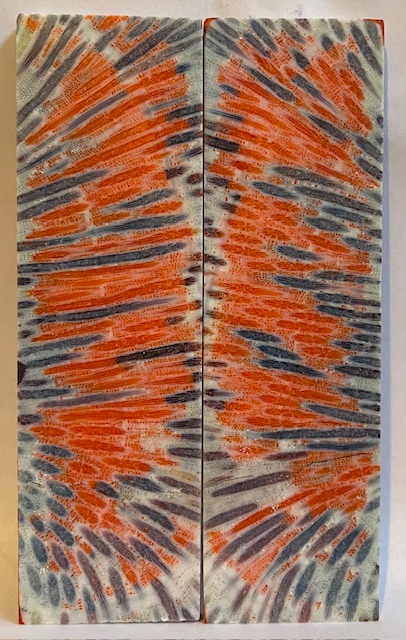 FOSSIL CORAL SCALES              5-7/16 X 1-5/8 X 7/32