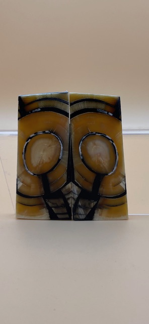 END GRAIN CUT MAMMOTH IVORY                  3 X 1-3/16 X 1/8