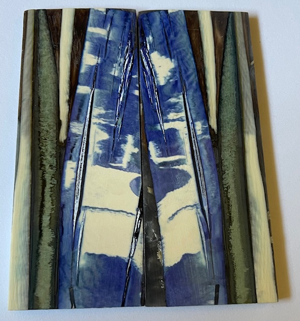 Parallel cut mammoth scales         4-1/16 X 1-9/16 X 1/8