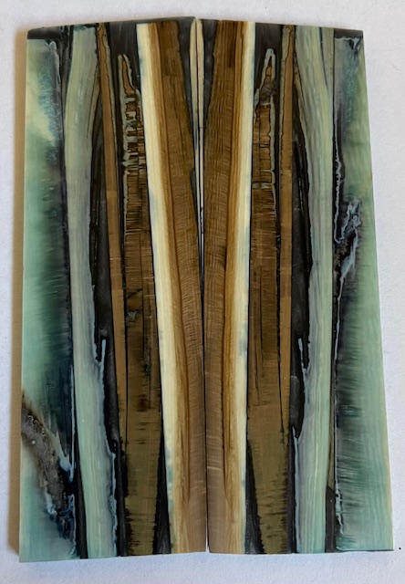 Parallel cut mammoth scales         3-13/16 X 1-1/4 X 1/8 