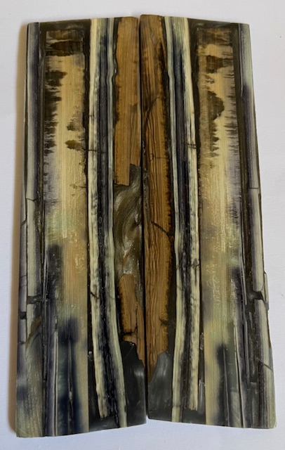 Parallel cut mammoth scales         4-7/16 X 1-1/4 X 1/8