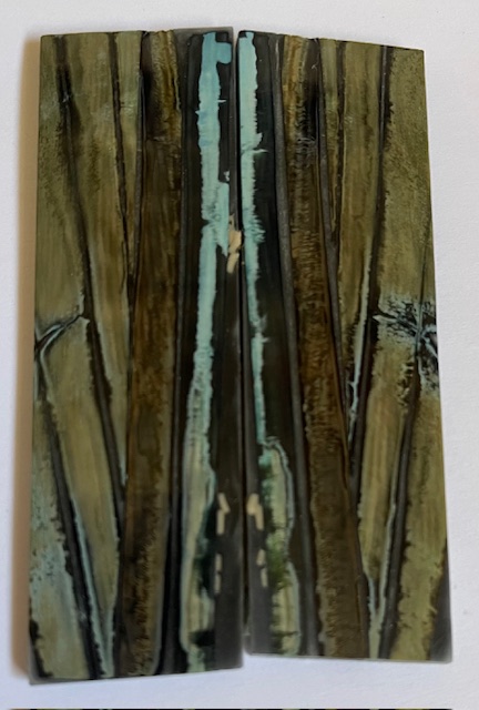 Parallel cut mammoth scales        3-5/16 X 1 X 1/8