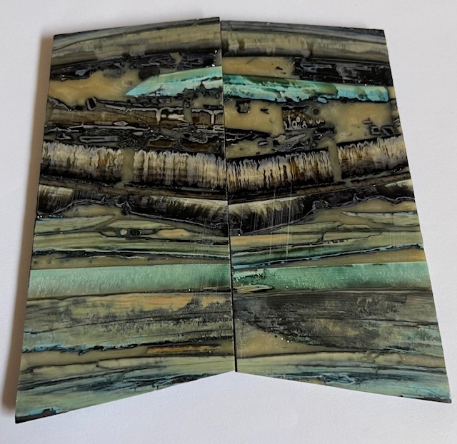 Parallel cut mammoth scales        3-1/16 tapers X 1-1/2 X1/8