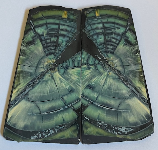 END GRAIN CUT MAMMOTH IVORY               3-9/16 to 3-11/16 X 1-1/2 to 1-5/8 X 1/8