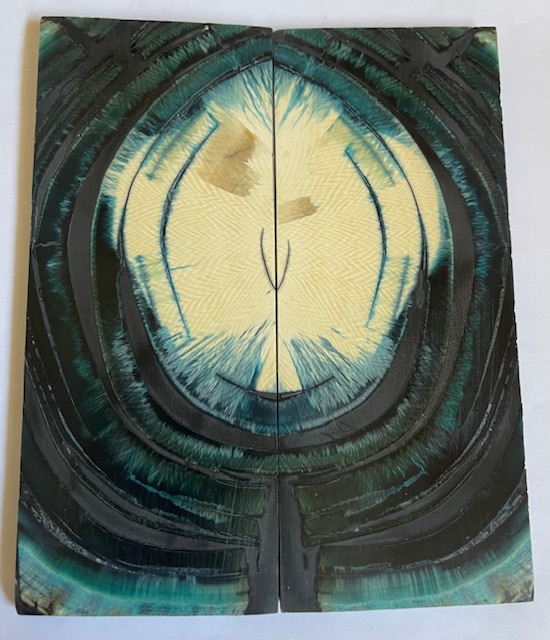 END GRAIN CUT MAMMOTH IVORY              5-1/16 X 2-1/16 X 3/16