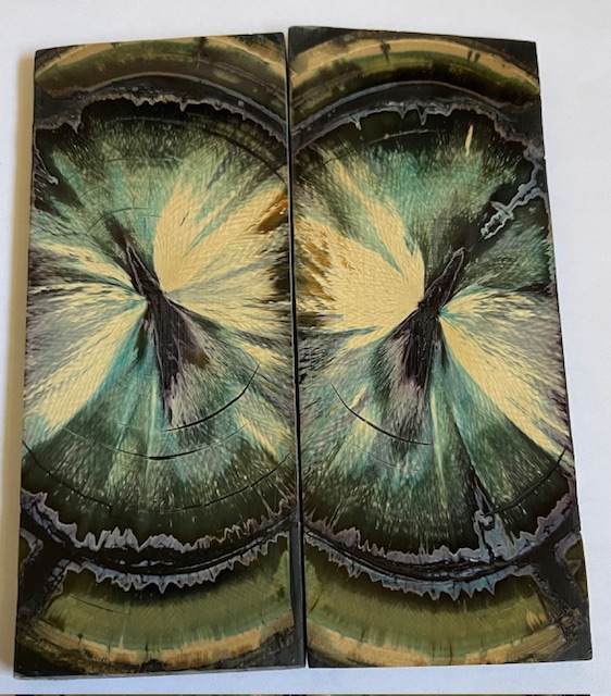 END GRAIN CUT MAMMOTH IVORY              4-15/16 X 1-15/16 X 3/16