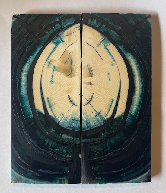 END GRAIN CUT MAMMOTH IVORY           5-1/16 X 2 X 1/4