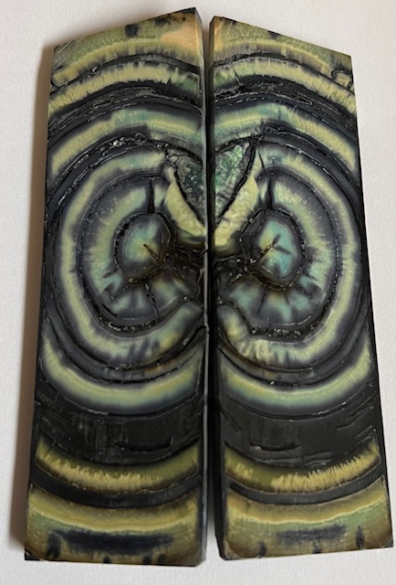 END GRAIN CUT MAMMOTH IVORY      3-1/8 tapers X 15/16 X 1/8