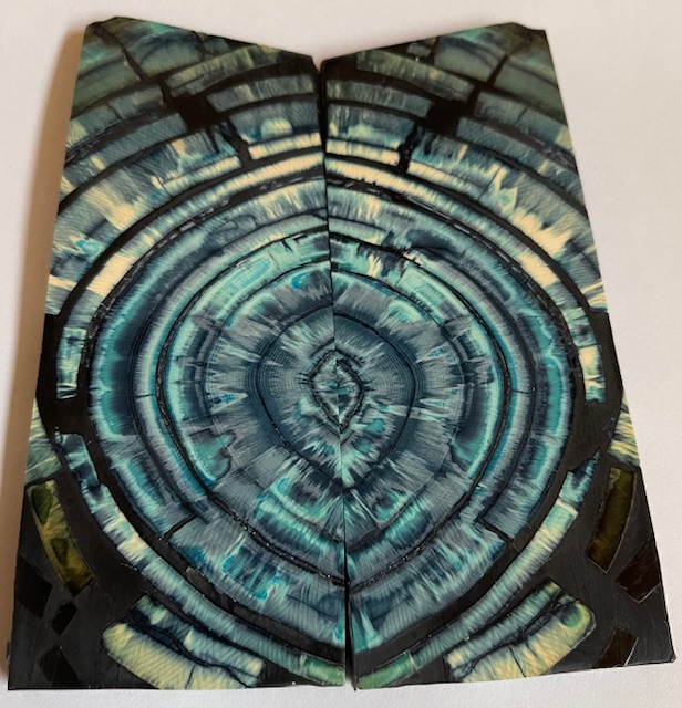 END GRAIN CUT MAMMOTH IVORY           4-1/8 tapers X 1-5/8 X 1/4