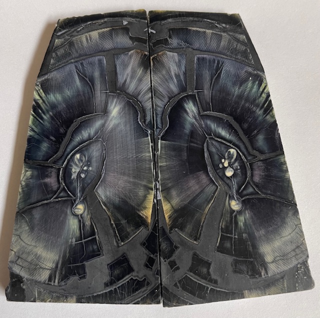 END GRAIN CUT MAMMOTH IVORY             4-3/16 X 1-7/16 to 1-7/8 X 1/4