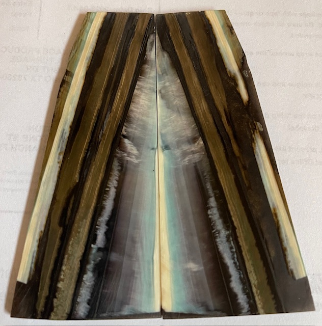 Parallel cut mammoth scales       3-3/8 X 7/8 to 1 X 1/8