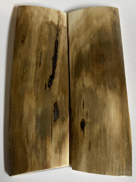  MAMMOTH IVORY SCALES      3-3/8 X 1-1/8 X 3/16