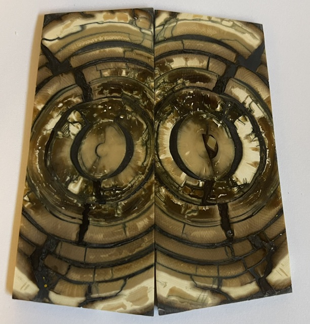 END GRAIN CUT MAMMOTH IVORY      3-3/8 X 1-3/8 X 1/8