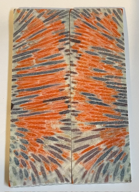 FOSSIL CORAL SCALES             5-7/16 X 1-5/8 X 3/16
