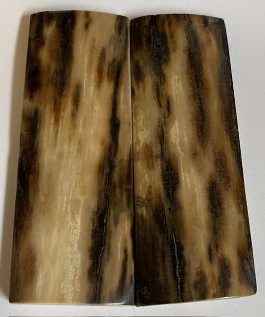  MAMMOTH IVORY SCALES            3-1/2 X 1-1/4 X 3/16 to 1/4