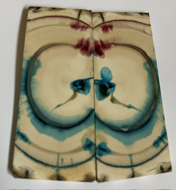 END GRAIN CUT MAMMOTH IVORY     3-1/16 X 1-3/16 X 1/8
