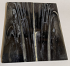 Parallel cut mammoth scales        3-3/8 X 1-7/16 X 1/16